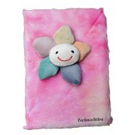 TECHNOCHITRA Cute Fabric Flower Fur Diary TECHNOCHITRA Cute Fabric Flower Fur Diary