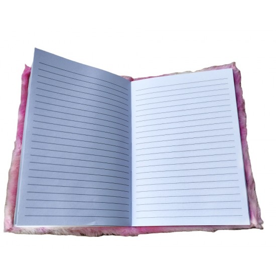 TECHNOCHITRA Unique Handmade Frill Glitter Diary Notebook with White Bead
