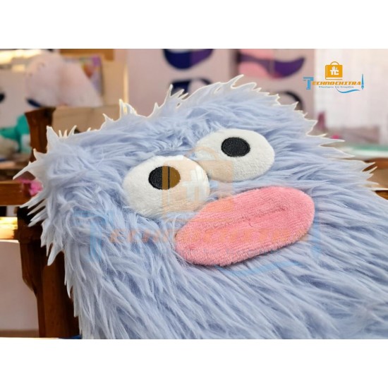 TECHNOCHITRA Funny Ghost Fur Diary for Girls | Soft Fluffy Plush Notebook | Cute Monster-Themed Designer Journal | 180 Pages | Unique Stationery Gift for Kids & Teens