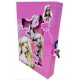 TECHNOCHITRA Secure and Stylish Glamgeek Lock Diary for girls A5 Notebook Ruled 55 Pages