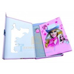 TECHNOCHITRA Secure and Stylish Glamgeek Lock Diary for girls A5 Notebook Ruled 55 Pages