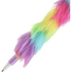 TECHNOCHITRA Designer Cool Duck Face Ball Pen with Soft Fur Ball Pen  (Pack of 2, Ink Color - Blue)