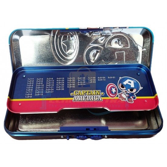 TECHNOCHITRA Password Protected Compass Box with 3D Super Heroes Print for Boys