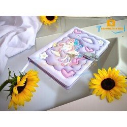 TECHNOCHITRA Unicorn Lock Diary for Girls | A5 Size Soft 3D Cover Notebook with Lock & Key | 160 Pages, Bookmark | Cute Designer Stationery Gift for Kids TECHNOCHITRA Unicorn Lock Diary for Girls | A5 Size Soft 3D Cover Notebook with Lock & Key | 160 Pages, Bookmark | Cute Designer Stationery Gift for Kids