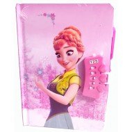 TECHNOCHITRA Amazing Frozen Printed Diary with Number Lock 
