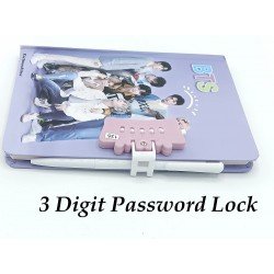 TECHNOCHITRA Rockstar Printed Password Secret Lock Diary with Ball Pen