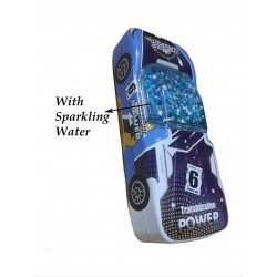 TECHNOCHITRA Sparkling Car Pencil Box with Movable Wheels 