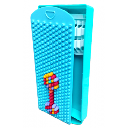 TECHNOCHITRA Lego Game Puzzle Learning Peg Board Art Plastic Pencil Box