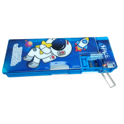 TECHNOCHITRA Dual Sided Astronaut Printed Space Inspiring Pencil box