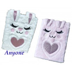 TECHNOCHITRA Rabbit Soft Fur Diary Notebook with Ears