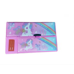 TECHNOCHITRA Unicorn Jumbo Dual Sided Pencil Box