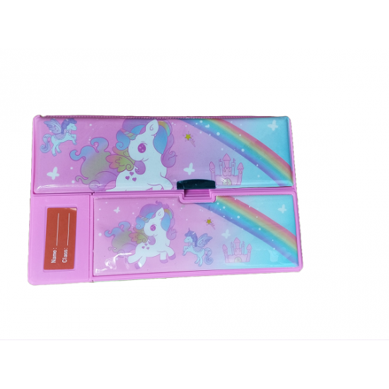 TECHNOCHITRA Unicorn Jumbo Dual Sided Pencil Box