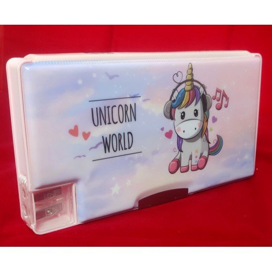 TECHNOCHITRA Unicorn Glossy Print with Sharpener Pencil box TECHNOCHITRA Unicorn Glossy Print with Sharpener Pencil box