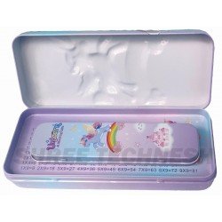 TECHNOCHITRA Dual Space 3D Unicorn Mini Unicorn Art Metal Pencil Boxes