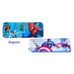 TECHNOCHITRA Reel Hero's Printed Dual Space Art Metal Pencil Box