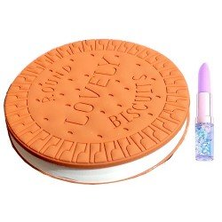 TECHNOCHITRA Unique Biscuit Shape Memo Pad Pocket Size Diary with Mini Pen Pocket-size Writing Pad Blank 100 Pages