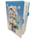 TECHNOCHITRA Cute Moon Eyes Doll A5 Diary Notebook Journal with Bookmark for Girls 