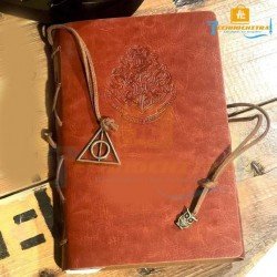 TECHNOCHITRA® Leatherette Refillable Diary Notebook | Wizard-Themed Magical Emblem Design TECHNOCHITRA® Leatherette Refillable Diary Notebook | Wizard-Themed Magical Emblem Design