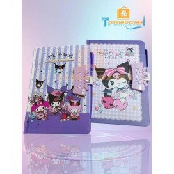 TECHNOCHITRA Kuromi Password Lock Diary Journal with Pen | Password Lock Diary for Girls A5 Notebook