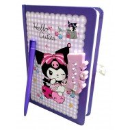 TECHNOCHITRA Kuromi Password Lock Diary Journal with Pen | Password Lock Diary for Girls A5 Notebook