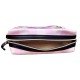 TECHNOCHITRA Heartfelt Love Zipper Pouch with Belt for College Girls, Multipurpose Stationery and Makeup Pouch