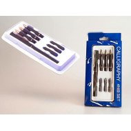 TECHNOCHITRA Calligraphy Fountain Pen Set with 4 Silver Plated Nibs & 3 Ink Cartridges-Pen for Hand Lettering, Arabic Calligraphy & Art TECHNOCHITRA Calligraphy Fountain Pen Set with 4 Silver Plated Nibs & 3 Ink Cartridges-Pen for Hand Lettering, Arabic Calligraphy & Art