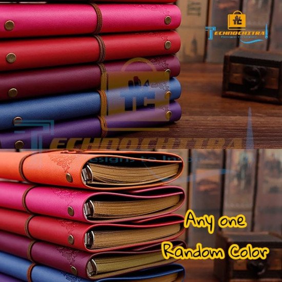 TECHNOCHITRA Vintage Aesthetic Leather Journal for Girls | A6 Ring-Bound Blank Paper Notebook | Butterfly Girl Print Diary | Best Gift for Women & Travelers TECHNOCHITRA Vintage Aesthetic Leather Journal for Girls | A6 Ring-Bound Blank Paper Notebook | Butterfly Girl Print Diary | Best Gift for Women & Travelers