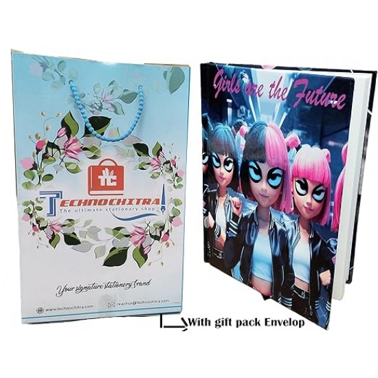 TECHNOCHITRA® Bold Visionaries Girls Designer Diary Notebook Journal