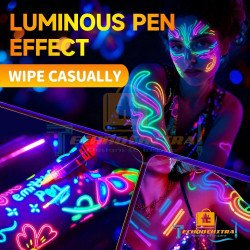 UV Glow Face & Body Paint Markers – 8 Colors Glow in the Dark Neon Face Paint Pens | UV Reactive Body Paint for Face Painting, Temporary Tattoo, Festivals, Halloween, Rave Party | Washable Skin-Safe Body Markers UV Glow Face & Body Paint Markers – 8 Colors Glow in the Dark Neon Face Paint Pens | UV Reactive Body Paint for Face Painting, Temporary Tattoo, Festivals, Halloween, Rave Party | Washable Skin-Safe Body Markers