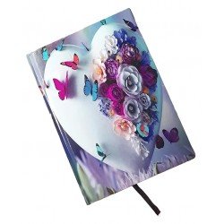 TECHNOCHITRA® Whispers of Love: Heart and Flower Diary