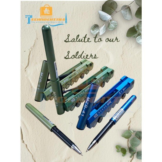 TECHNOCHITRA Missile Launcher Pen | Missile Shape Ball Pen | (Launch, 2, count)