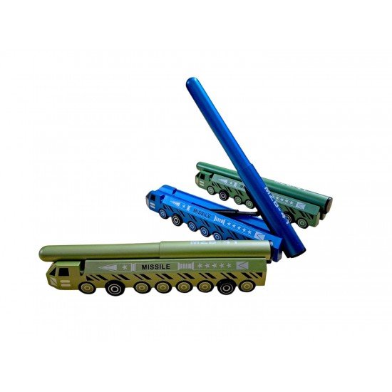 TECHNOCHITRA Missile Launcher Pen | Missile Shape Ball Pen | (Launch, 2, count)