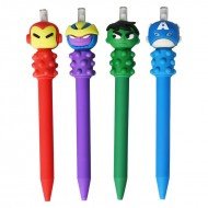 TECHNOCHITRA® Heroic Scribbles Set of 4 Superhero Face Mechanical Pencils for Boys