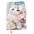 TECHNOCHITRA Cute Moon Eyes Kitten Diary Notebook Journal with Bookmark for Girls