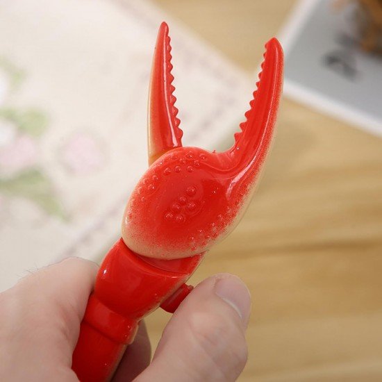 TECHNOCHITRA Crab Claw Shape Pen for Kids Stationery pen for kids, Playful Writing Tool, Smooth Gel Pen (2)