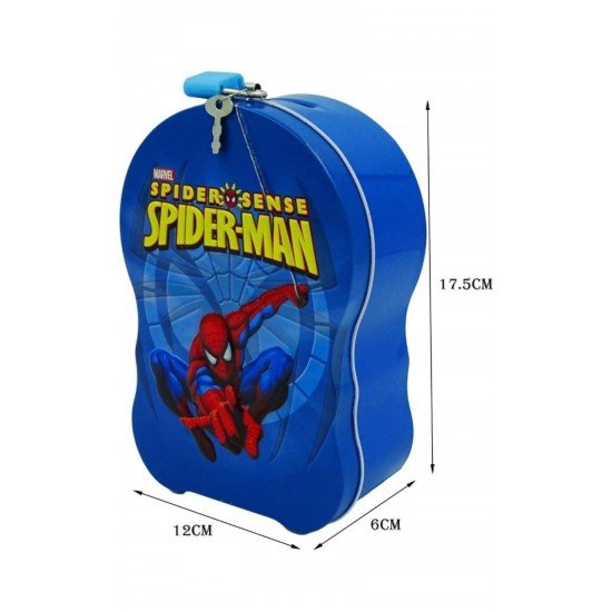 TECHNOCHITRA Cute and Practical 3D Printed Metal Super Hero Piggy Bank with Lock and Key TECHNOCHITRA Cute and Practical 3D Printed Metal Super Hero Piggy Bank with Lock and Key